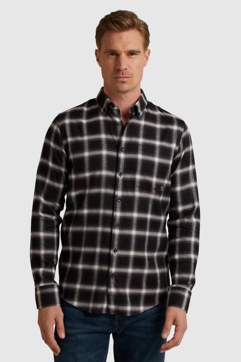 Vanguard long sleeve shirt check viscose co